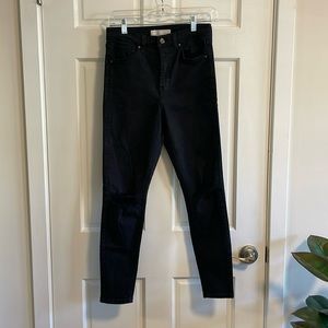 Top Shop Jamie High Waisted Denim Skinny Distressed Knees